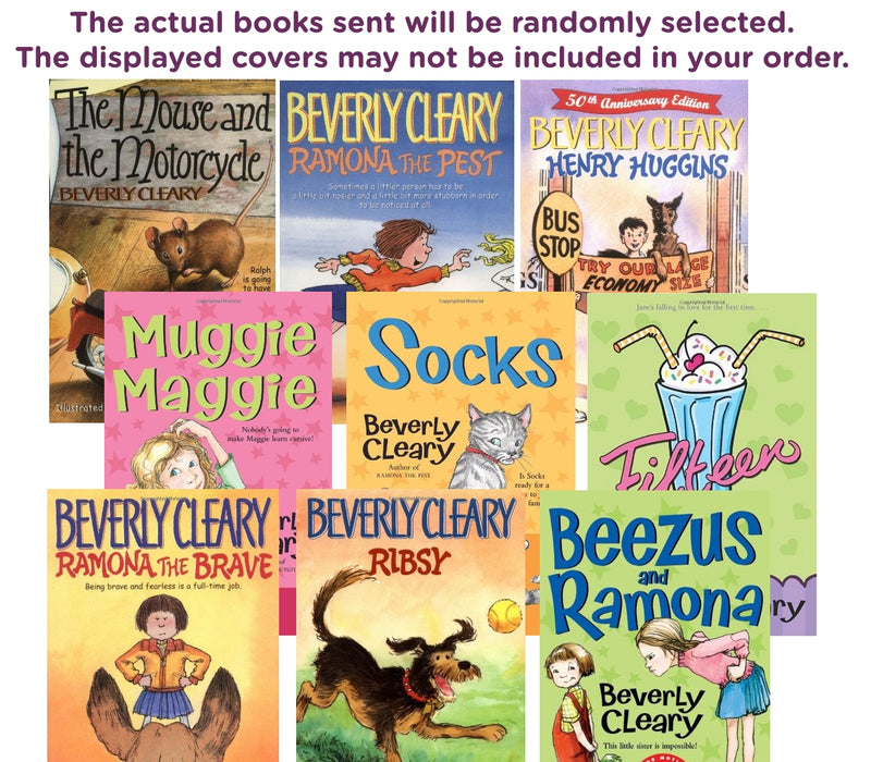 FIVE-PACK Bundle of randomly selected Beverly Cleary books