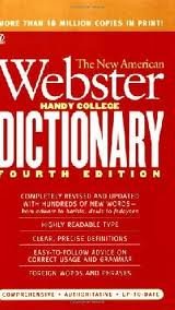 New American Webster Handy College Dictionary 4th (fourth) edition Text Only