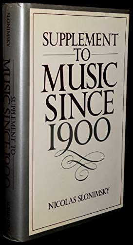 Supplement to Music Since 1900
