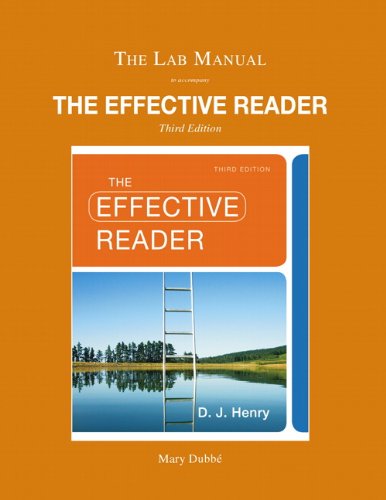 Lab Manual for The Effective Reader