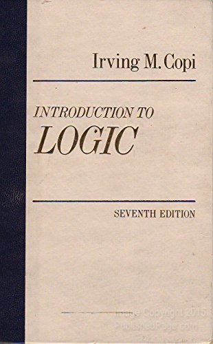 Introduction to Logic 7ED