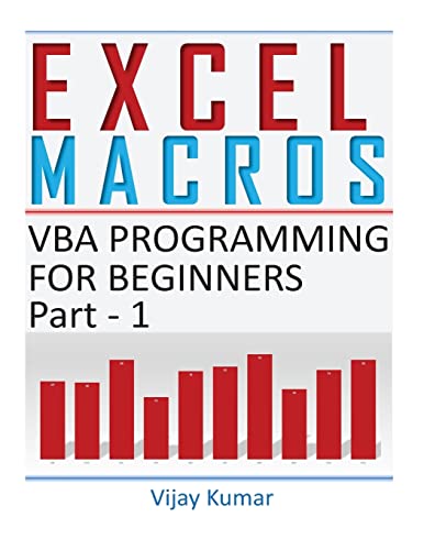 Excel Macros: VBA Programming for Beginners Part 1