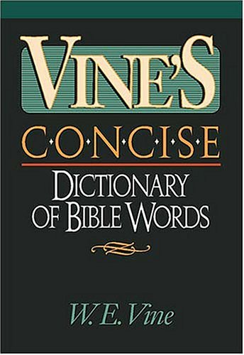 Vine's Concise Dictionary Of Bible Words Nelson's Concise Series