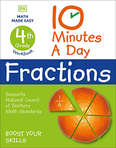 10 Minutes a Day Fractions, 4th Grade (DK 10-Minutes a Day)