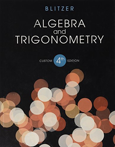 Algebra and Trigonometry 4th Ed