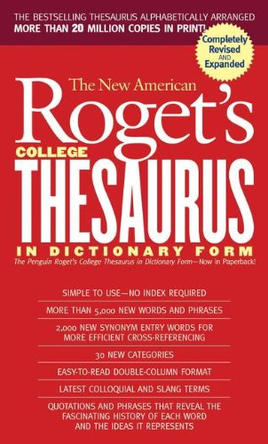 The New American Roget's College Thesaurus In Dictionary Form (Turtleback School & Library Binding Edition)