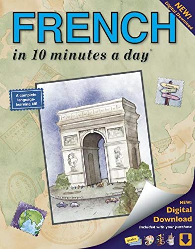 FRENCH in 10 minutes a day: Language course for beginning and advanced study. Includes Workbook, Flash Cards, Sticky Labels, Menu Guide, Software, ... Grammar. Bilingual Books, Inc. (Publisher)