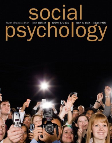 Social Psychology, Fourth Canadian Edition