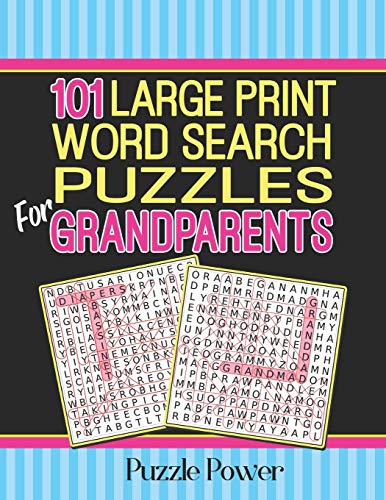 101 Large Print Word Search Puzzles For Grandparents