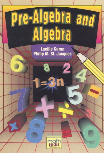 Pre-Algebra and Algebra (Math Success)