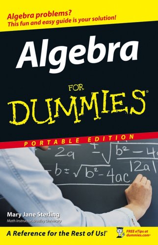 Algebra For Dummies, Portable Edition
