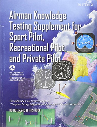 AIRMAN KNOWLEDGE TESTING SUPPLEMENT FOR SPORT PILOT, RECREATIONAL PILOT, AND PRIVATE PILOT [FAA-CT-8080-2F]