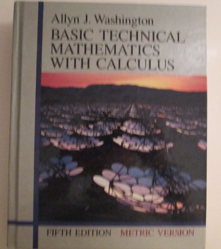 Basic Technical Mathematics With Calculus: Metric Version