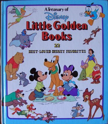 A Treasury of Disney Little Golden Books: 22 Best Loved Disney Favorites