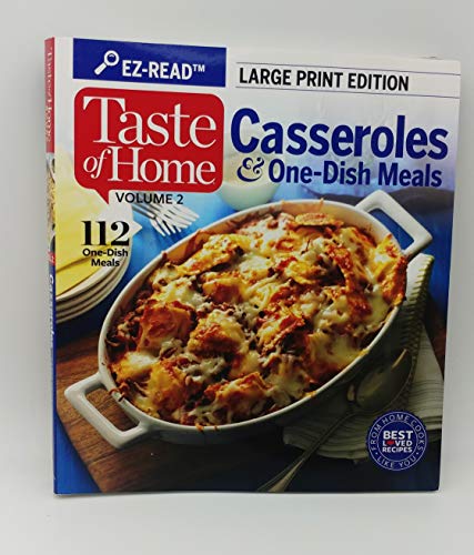 Taste of Home Vol 2 Casseroles & One Dish Meals Large Print Edition
