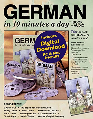 GERMAN in 10 minutes a day BOOK + AUDIO