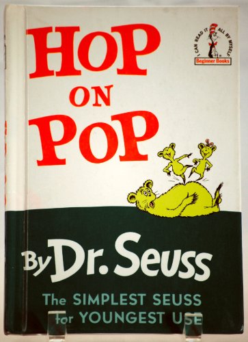 1963 - Beginner Books / Random House - Hop on Pop - By Dr. Seuss - Hardcover - Simplest Seuss for Youngest Use - Highly Popular - Limited Edition - Collectible