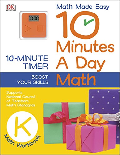10 Minutes a Day: Math, Kindergarten: Supports National Council of Teachers Math Standards
