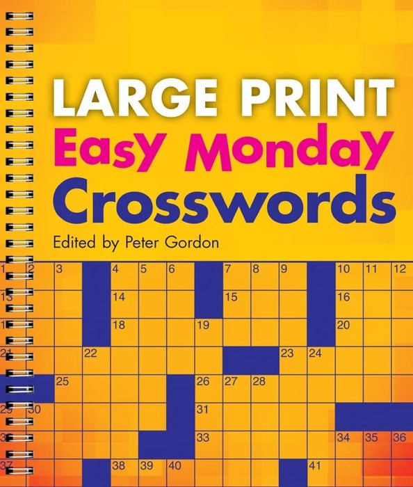 Large Print Easy Monday Crosswords (Large Print Crosswords)