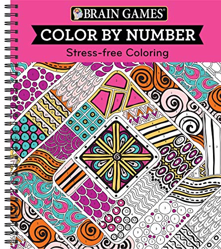 Brain Games - Color by Number: Stress-Free Coloring (Pink)