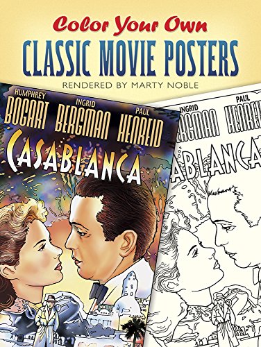 Color Your Own Classic Movie Posters (Dover Art Masterpieces To Color)